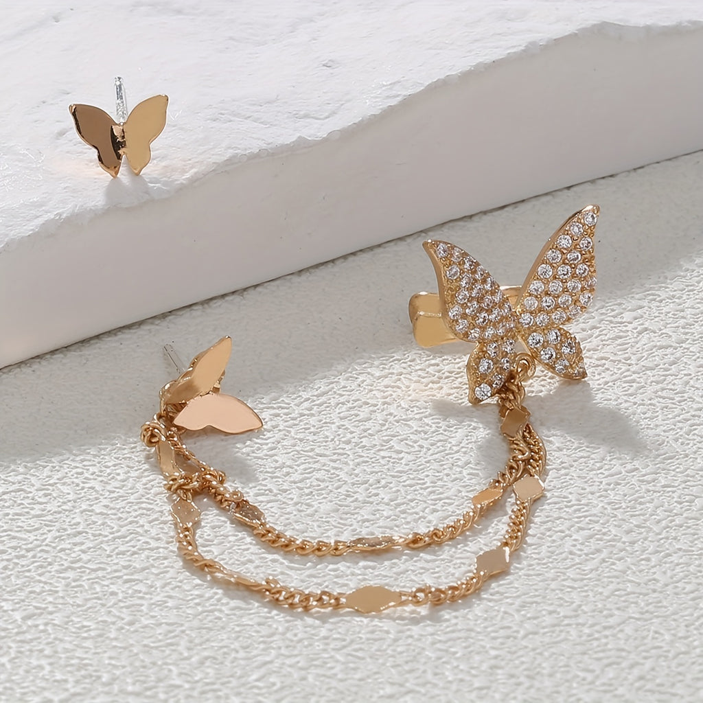 Brinco Borboleta Dourado