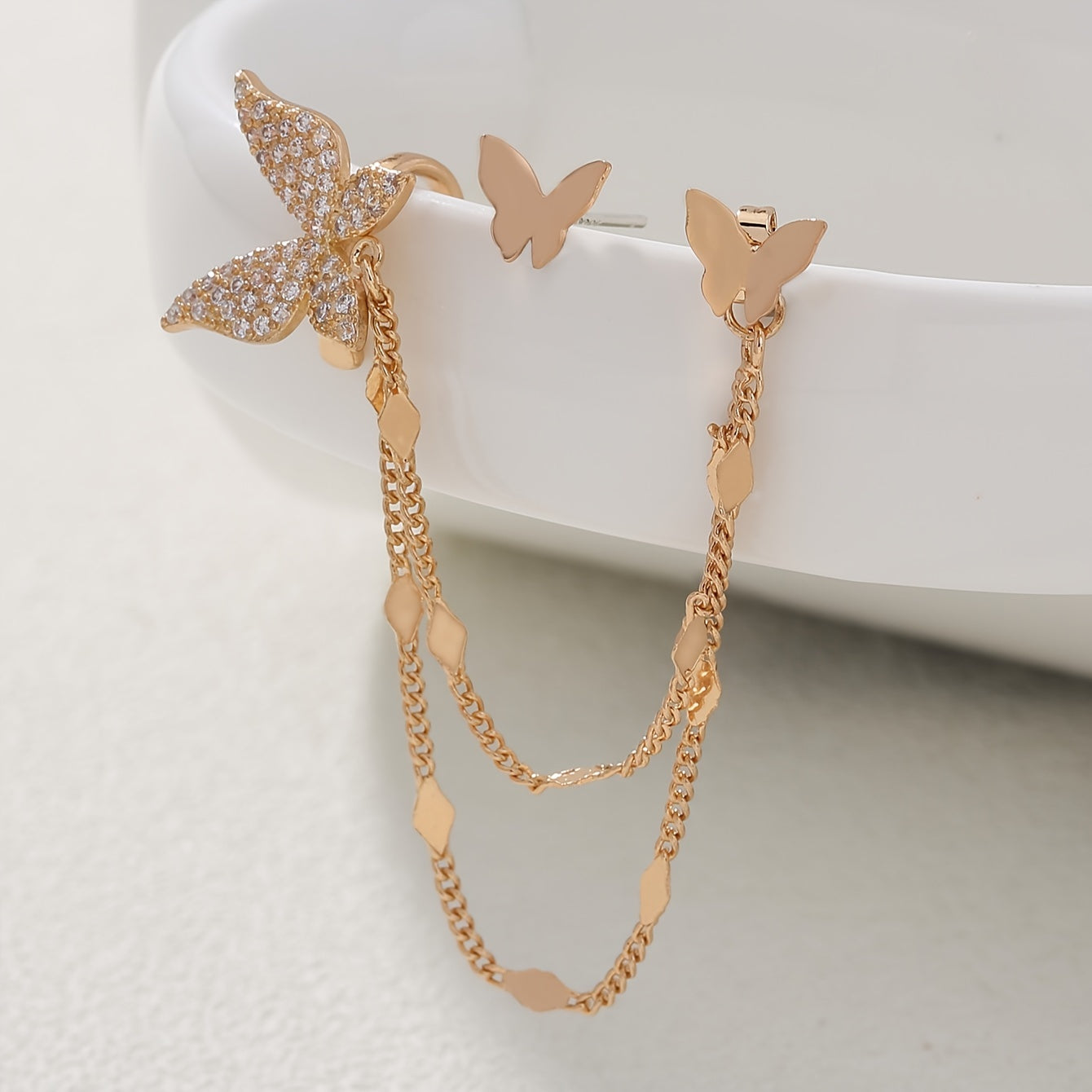 Brinco Borboleta Dourado