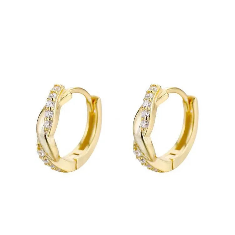 Brincos femininos de luxo em ouro puro 24k